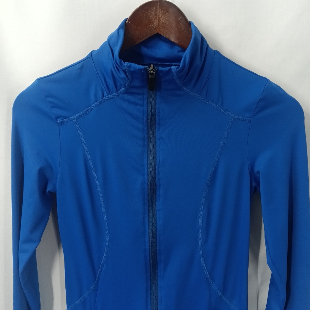 Lolë Royal Blue Zip-Up Cardigan Running Workout Jacket XXS - Picture 2 of 11